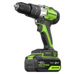 Дрель-шуруповерт ударная акк. Greenworks GD24DD60, 24V, б/щет, 30/60Нм,1х4Ач,ЗУ,кор (3704107CUB)