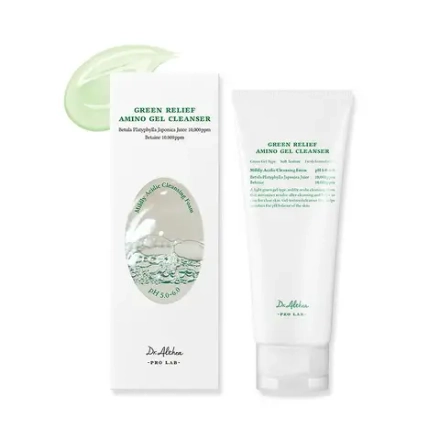 Гель-пенка для умывания с аминокислотами Green Relief Amino Gel Cleanser 100 мл.