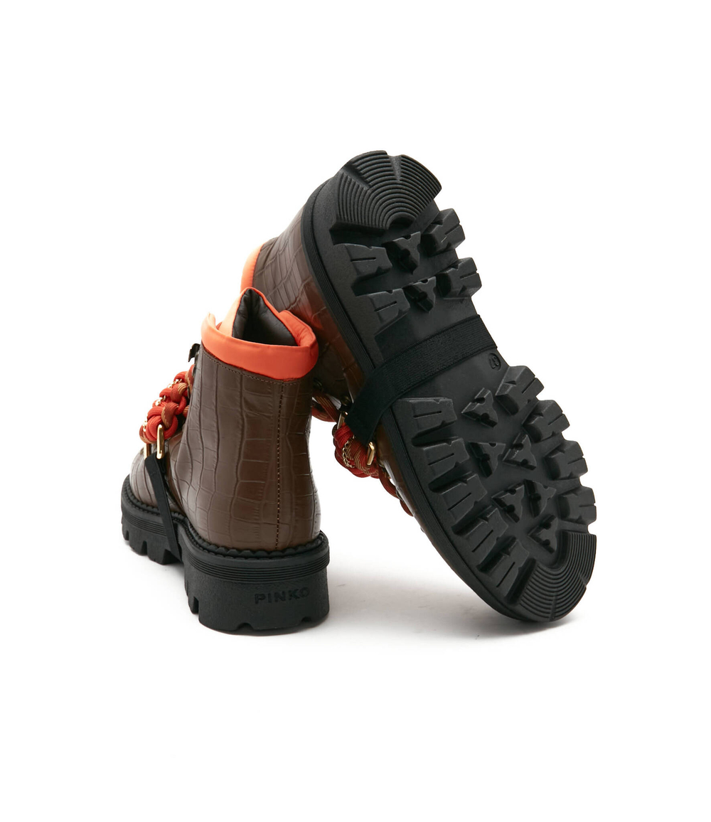 Кожаные ботильоны zenzero scarpa Pinko - янтарный(1H2134 A07K)