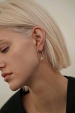 Серьги Рыбий глаз с белым жемчугом / Fish Eye White
