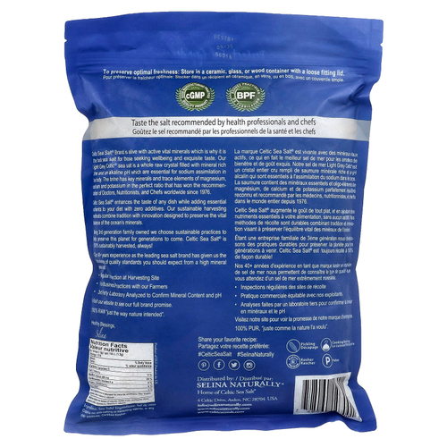 Celtic Sea Salt, Light Gray Celtic®, смесь Vital Mineral, 2268 г (5 фунтов)