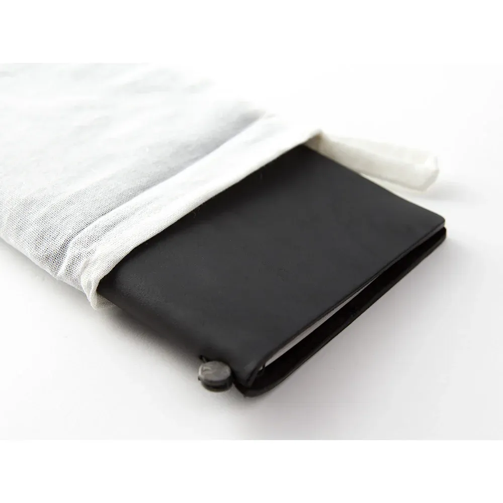Кожаный блокнот Traveler's Company 220х120х10 мм на резинке Black (13714-006)