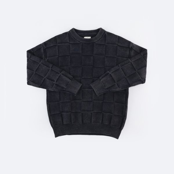 Свитер Magamaev Squared script sweater (black) артикул: - купить в магазине Дайс