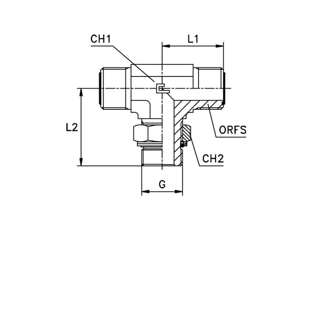Штуцер FRTA D08 ORFS 11/16 - BSP 3/8