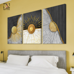 Картина karTTina "ДЕРЕВЯННОЕ СОЛНЦЕ", 150 см х 70 см