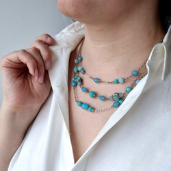 Колье Anne Klein бирюза