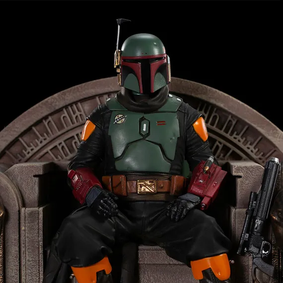 Boba Fett on Throne - Star Wars - Iron Studios