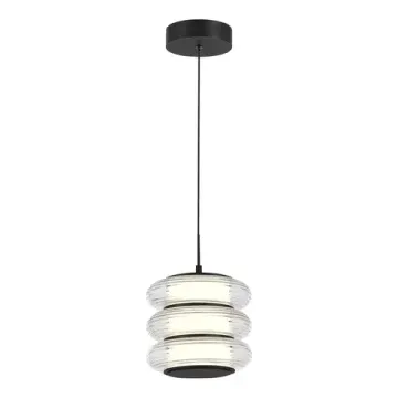 Подвесной светильник LED 16W 3000K SL6239.403.03 чёрный/прозрачный Frittela ST-Luce