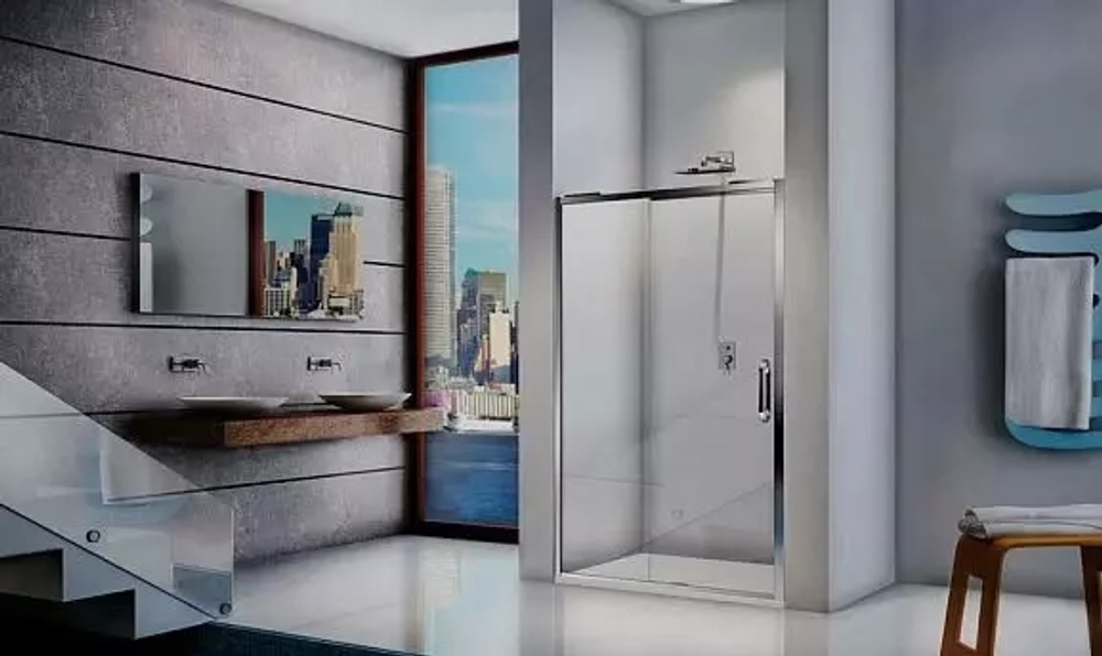 Душевая дверь в нишу Bas Antares WTW-110-C-CH 110*195 без поддона