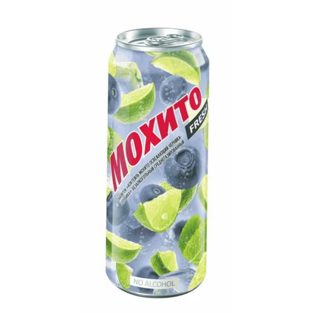 Мохито ЧЕРНИКА-ГОЛУБИКА 0,45л ж/б 1/24