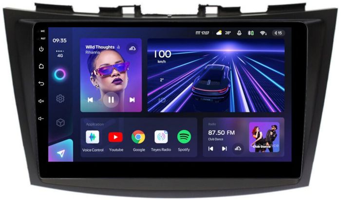 Магнитола для Suzuki Swift 2011-2015 - Teyes CC3 Android 10, Быстрая, CarPlay, SIM-слот