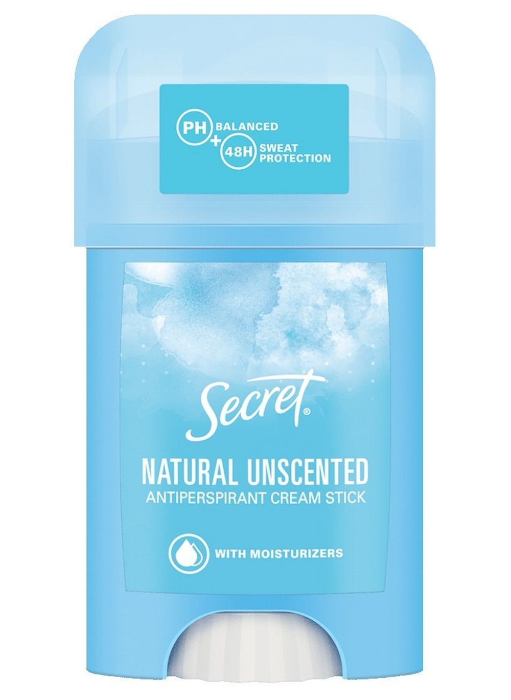 Secret Natural Unscented/Натурель Дезодорант-антиперспирант кремовый без отдушки, 40 мл (Германия)