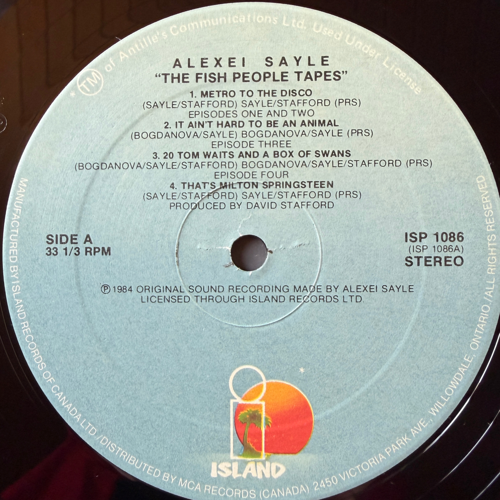 Alexei Sayle ‎– The Fish People Tapes (Канада 1984г.)