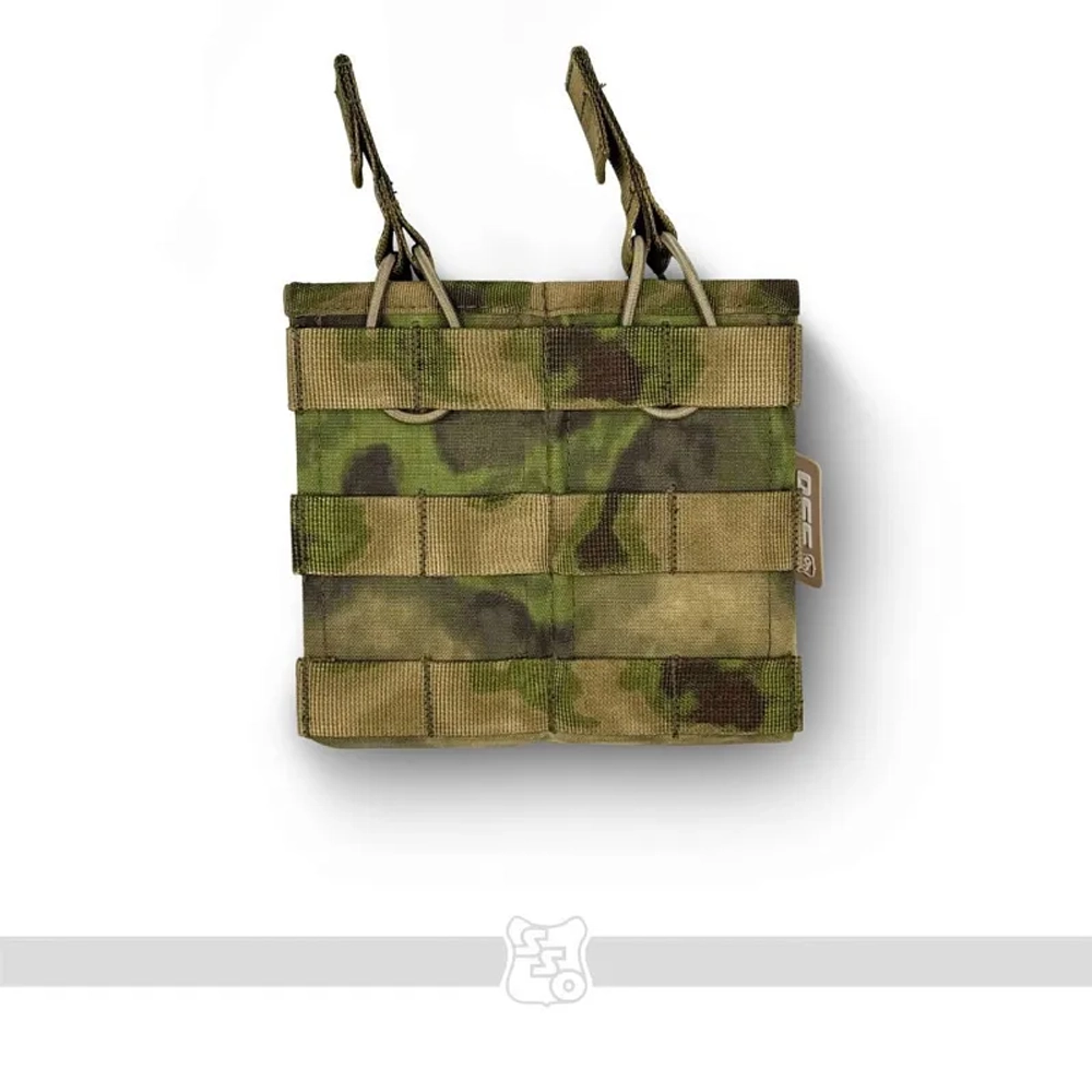 АКМ 2 MOLLE. Сумка для 2 магазинов АК без клапана