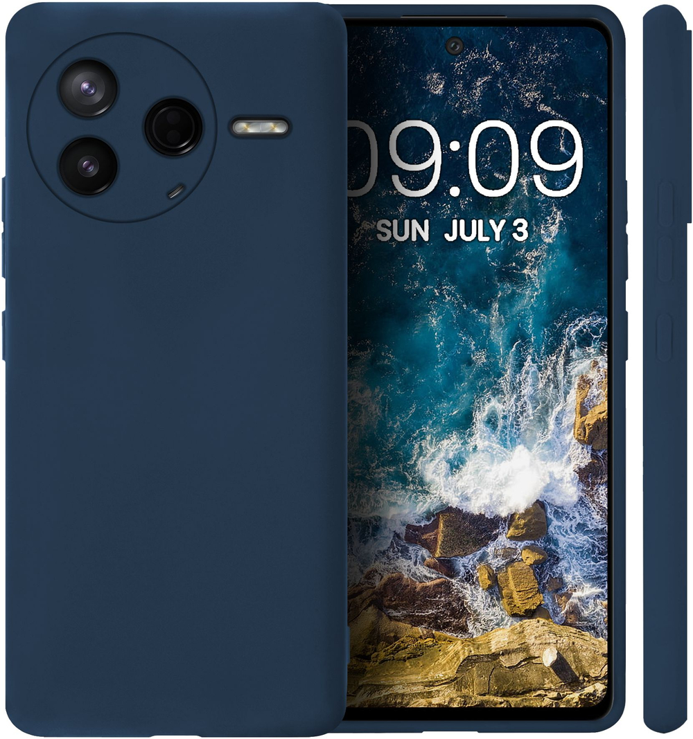 Мягкий Soft Touch чехол из силикона для XIAOMI POCO F7 PRO с бархатной подкладкой