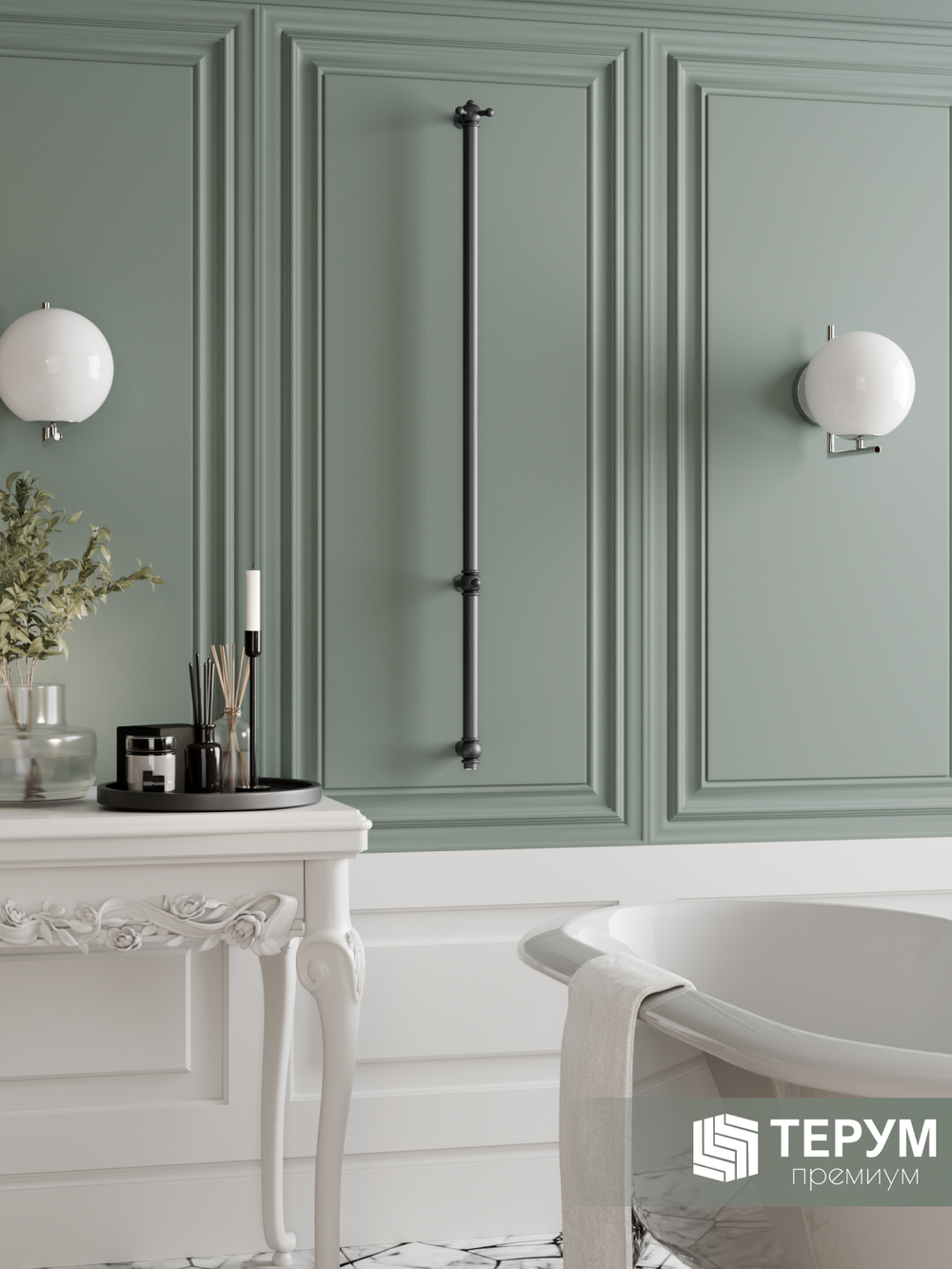 Полотенцесушитель Винтаж 1 120х4 Графит