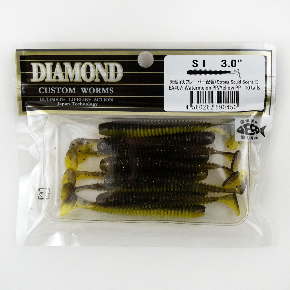 Силиконовая приманка DIAMOND SI 3" (10шт/уп)