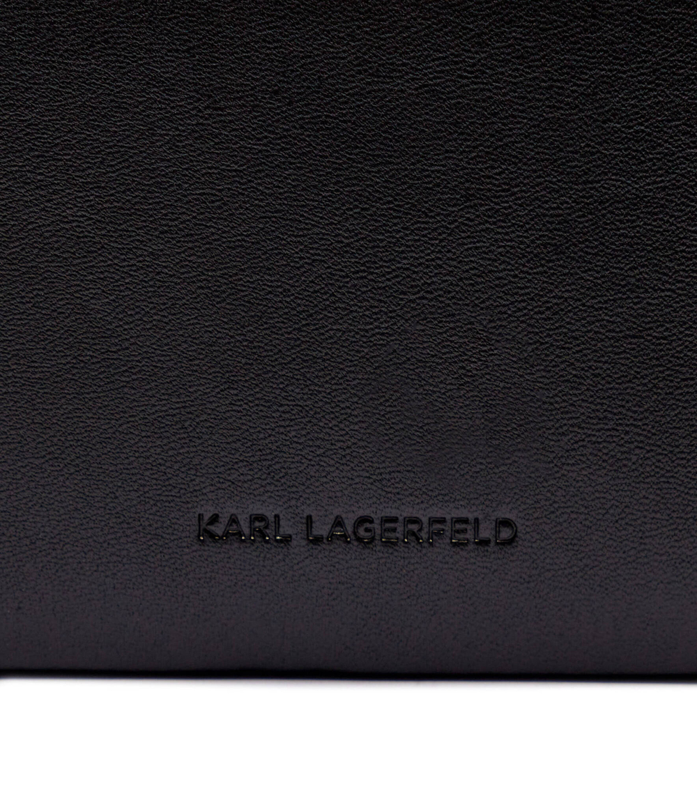 Кожаная сумка через плечо Karl Lagerfeld - черный(245W3057)