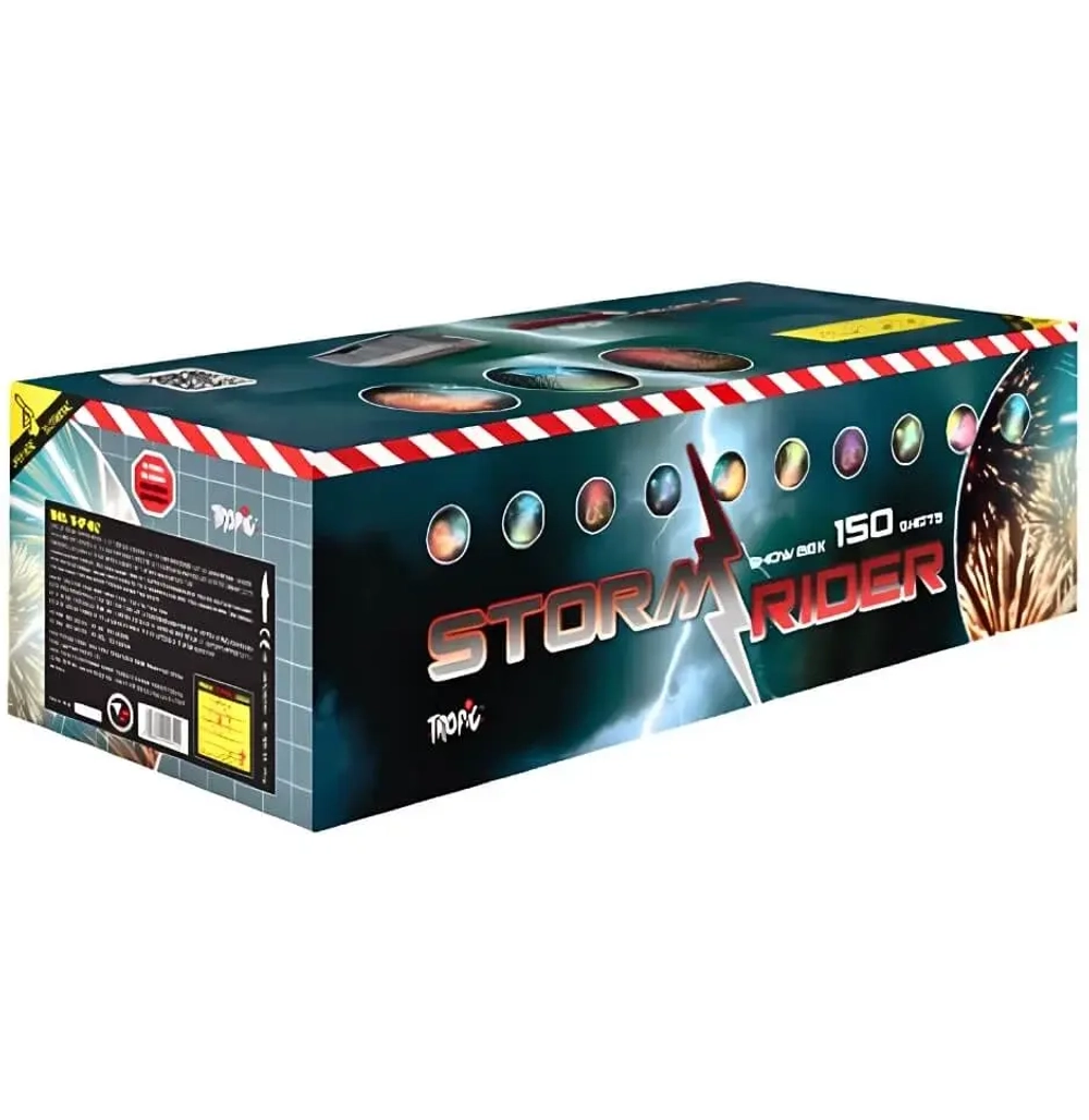 Батарея салютов Storm rider (TB401) от Tropic, 150 выстрелов, 25 мм
