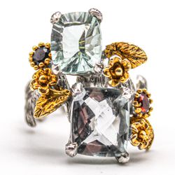 Кольцо серебро 925° — Флюорит