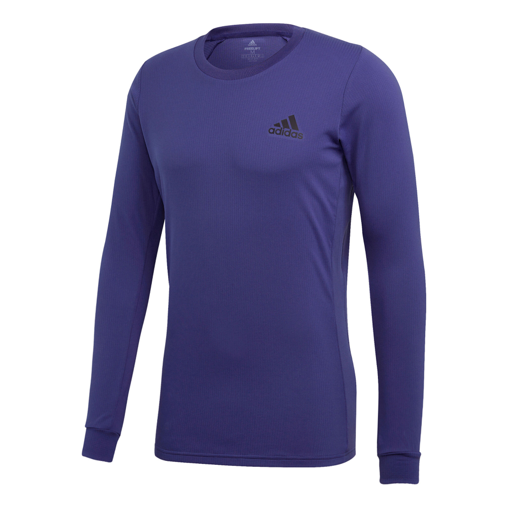 Мужское теннисное поло adidas Heat Ready Long Sleeve Men - Dark Blue, Black