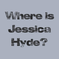 принт Where is Jessica Hyde серый
