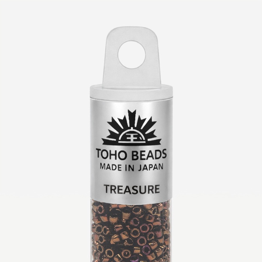 Японский бисер TOHO Treasure (№501), металлизированный, непрозрачный глянцевый