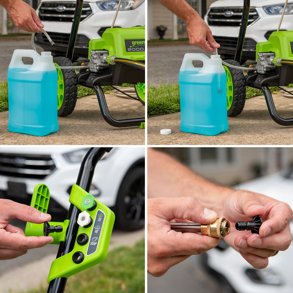 Мойка высокого давления электрическая Greenworks GPW2000 Арт. 5106707, 2000 Вт, 140 бар