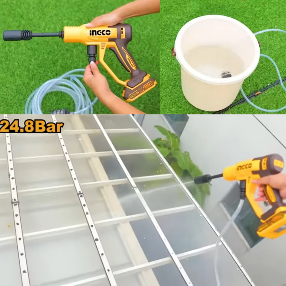 Аккумуляторная мойка INGCO CPWLI2036 20 В 24.8 Бар, 2.8 л/мин