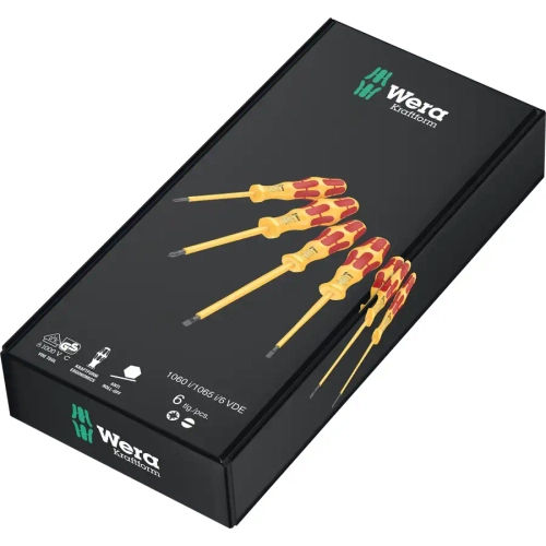 Набор отвёрток Kraftform Kraftform VDE 1060 i/1065 i/6 WERA 05051576001