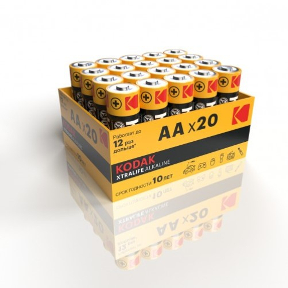 Элемент питания Kodak XTRALIFE LR6 Box20 (комплект 20 шт)