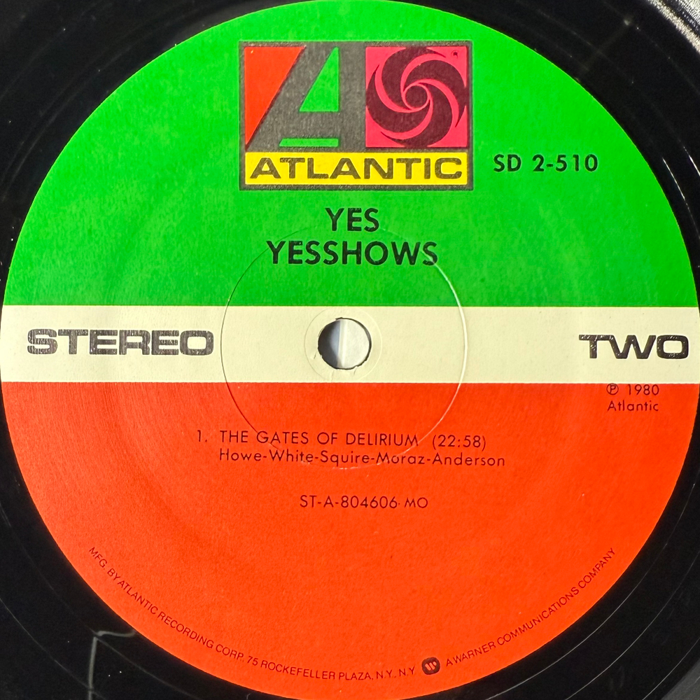 Yes - Yesshows 2LP (США 1980г.)