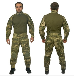 Костюм всесезонный ТАКТИЧЕСКИЙ (такт.рубашка+брюки) с наколенниками и налокотниками мох