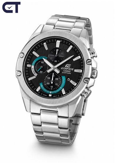 CASIO EFR-S567D-1AVUDF EDIFICE мужские наручные часы — тонкий стальной хронограф с сапфировым стеклом