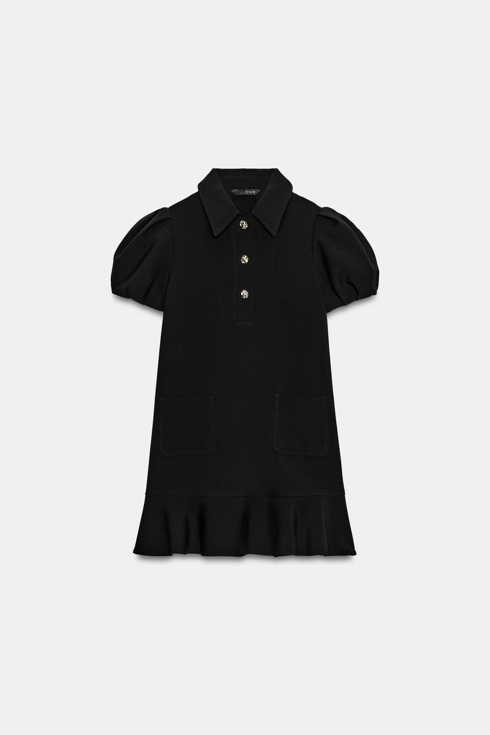 КОРОТКОЕ ПЛАТЬЕ С РУКАВАМИ СО СКЛАДКАМИ — ZARA