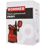 Насос дренажный для чистой воды ROMMER PROFI 400 (0,4 кВт, Qmax 9 м³/ч, Hmax 8 м, 1x230В)