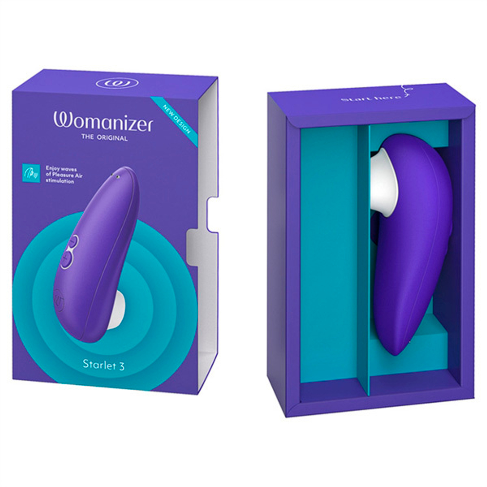 Бесконтактный клиторальный стимулятор 11,7см Womanizer Starlet 3 Indigo WZ231SG5