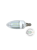 Светодиодная LED лампа С35 Е14 36LED 5W 5шт тёпл