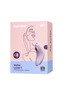Вакуум-волновой бесконтактный стимулятор клитора Satisfyer Vulva Lover 1, силикон, фиолетовый