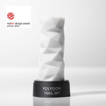 Белый 3D мастурбатор POLYGON (Цвет: белый)