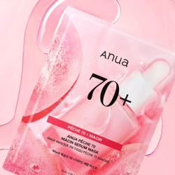Тканевая маска с персиком для сияния кожи Anua Peach 70 Niacin Serum Mask, 25мл