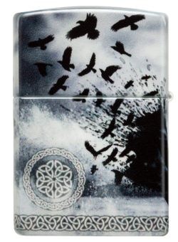 Зажигалка Zippo Mazzi® с покрытием 540 Matte, латунь/сталь, белая, 38x13x57 мм