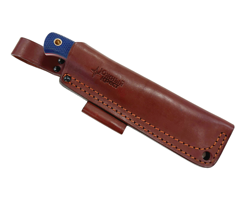 Нож Южный крест Ягд, сталь Elmax ,конв., микарта синяя насечка, 220.1156К