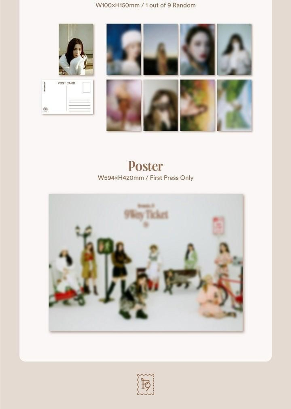 Альбом Fromis_9 - 9 Way Ticket 2nd Single Album RANDOM Version