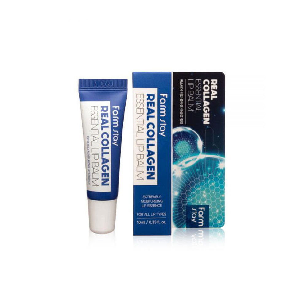 FarmStay Бальзам для губ суперувлажняющий с коллагеном - Real essential lip balm, 10мл