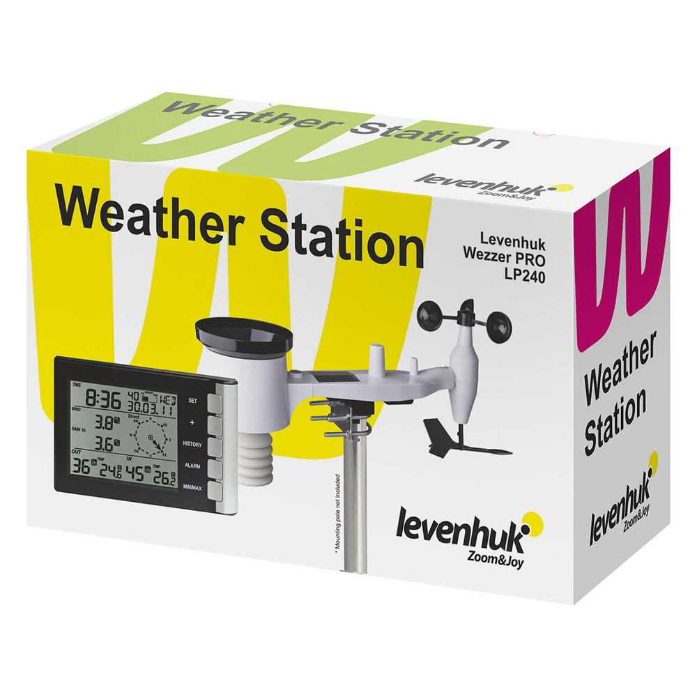 Метеостанция Levenhuk Wezzer PRO LP240 с датчиками дождя и ветра