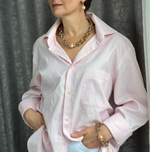 HMG 1131 peach Браслет Византия с жемчужиной 1,9 см арт.1390