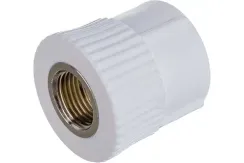Муфта TEBO сварка ВР 32*1/2" белая 35155