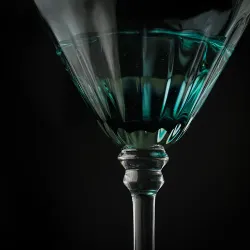 Рюмка коктейльная 350 мл Мартини голубая "Azure" d 12,5 см h19,5 см P.L. - BarWare [4]